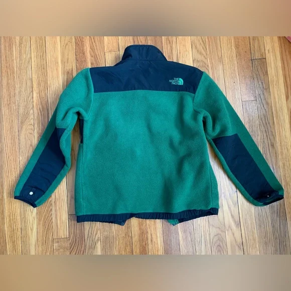 The North Face boys green and black fleece full zip jacket size 14-16 - Picture 2 of 5